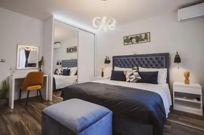 Krevet ili kreveti u jedinici u objektu Villa Lucija in Dugi Rat - Haus für 7-8 Personen