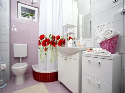 Kupaonica u objektu Lux apartment Mare By the Sea & Beach - Two Bedroom Apartment with Terrace