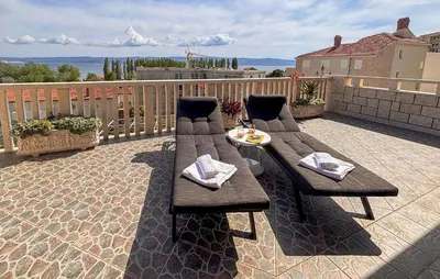 Balkon ili terasa u objektu Awesome Apartment In Omis