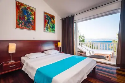 Krevet ili kreveti u jedinici u objektu Villa Hvarisca