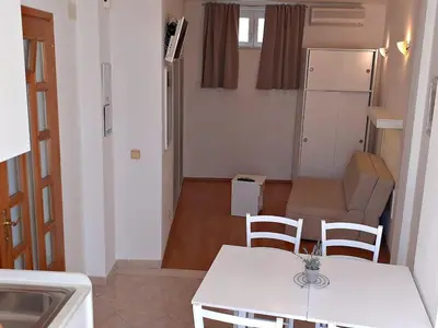 Kuhinja ili čajna kuhinja u objektu Apartment mit Balkon in Strandnähe by Interhome