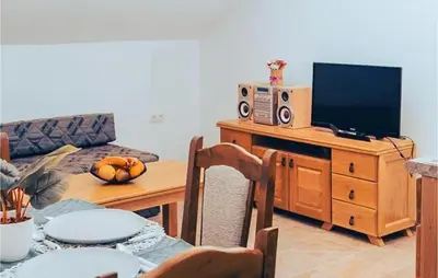 TV i/ili zabavni centar u objektu Awesome Apartment In Vrboska With Wifi
