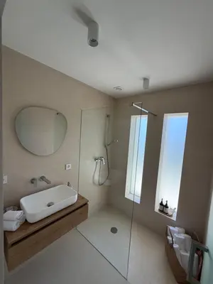 Kupaonica u objektu Villa Čapula - Modern Apartment with Sea View and Parking, Marušići