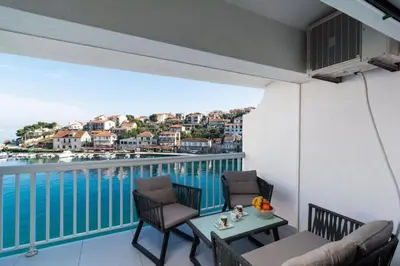 Balkon ili terasa u objektu Apartments Seafront Paradise