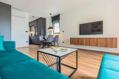 TV i/ili zabavni centar u objektu Luxury Villa Coast