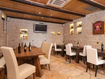 TV i/ili zabavni centar u objektu Apartment in Omiš mit Privatem Balkon by Interhome