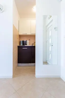 Kuhinja ili čajna kuhinja u objektu Apartment in der ersten Etage mit Meerblick by Interhome