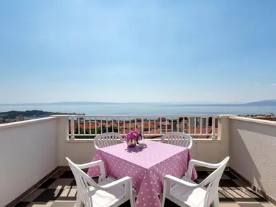 Tlocrt objekta Apartment Vele Loft Ein-Schlafzimmer-Apartment mit Meerblick by Interhome