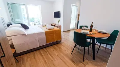 Krevet ili kreveti u jedinici u objektu Apartmani Zoran 2