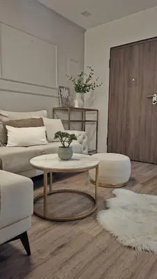 Tlocrt objekta Elegant 2-Bedroom with Cosy Lounge Balcony