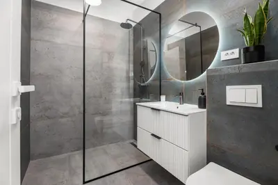 Kupaonica u objektu NEW! Stylish Villa Collina - Stunning Sea Views, Private Pool, Top amenities
