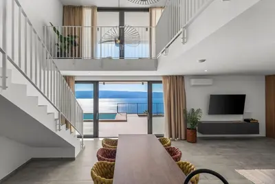TV i/ili zabavni centar u objektu NEW! Stylish Villa Collina - Stunning Sea Views, Private Pool, Top amenities