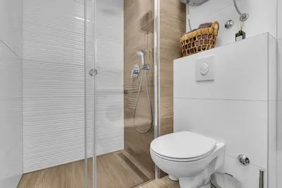 Kupaonica u objektu Pet friendly apartment Silver with free parking