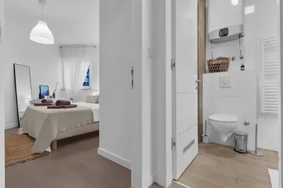 Kupaonica u objektu Pet friendly apartment Silver with free parking