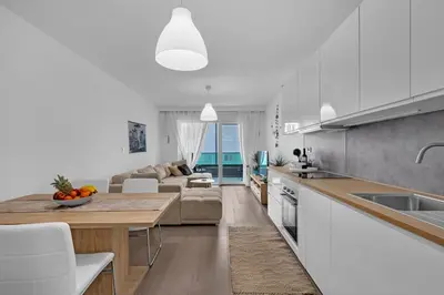 Kuhinja ili čajna kuhinja u objektu Pet friendly apartment Silver with free parking