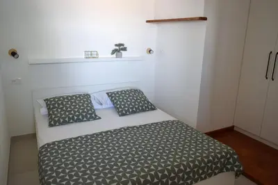 Krevet ili kreveti u jedinici u objektu Beach apartment