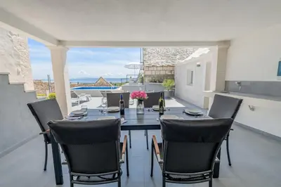 Balkon ili terasa u objektu Authentic Dalmatian stone villa