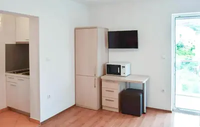 Kuhinja ili čajna kuhinja u objektu Cozy Apartment In Podstrana With Wifi