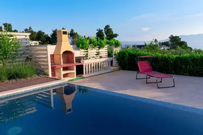 Tlocrt objekta Seaside family friendly house with a swimming pool Sutivan, Brac - 25077
