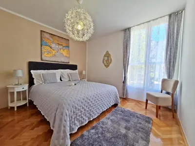 Krevet ili kreveti u jedinici u objektu Beach Apartment Ivana
