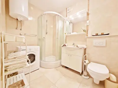 Kupaonica u objektu Beach Apartment Ivana