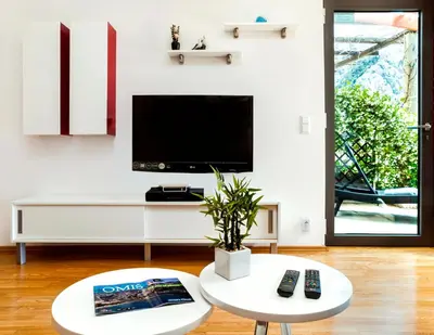 TV i/ili zabavni centar u objektu Apartment Lejo
