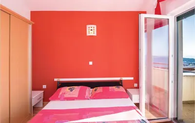 Krevet ili kreveti u jedinici u objektu Apartment Makarska With Sea View 01