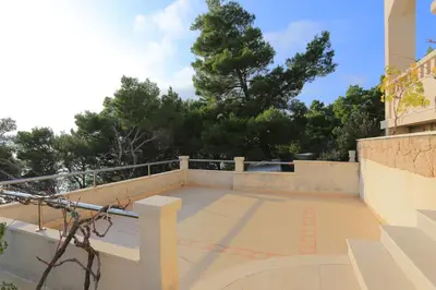 Balkon ili terasa u objektu Apartments by the sea Brela, Makarska - 6006