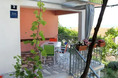 Balkon ili terasa u objektu Apartments by the sea Mimice, Omis - 656