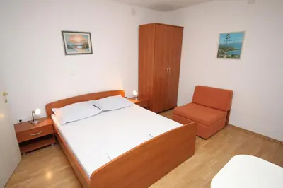 Krevet ili kreveti u jedinici u objektu Studio Makarska 6696a