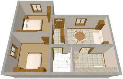 Tlocrt objekta Family-friendly apartments with swimming pool Zavode, Omis - 1021