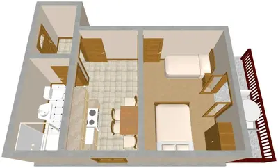 Tlocrt objekta Apartments with parking space Stanici, Omis - 1027
