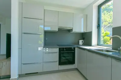 Kuhinja ili čajna kuhinja u objektu Family friendly seaside apartments Brela - Makarska - 6007