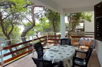 Balkon ili terasa u objektu Apartments by the sea Mudri Dolac, Hvar - 595