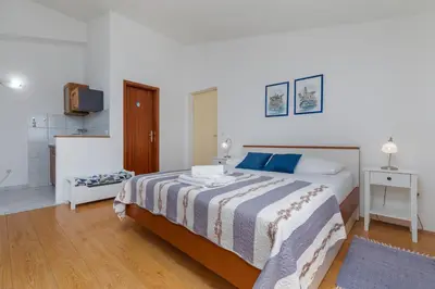 Krevet ili kreveti u jedinici u objektu Studio Brela 2713b