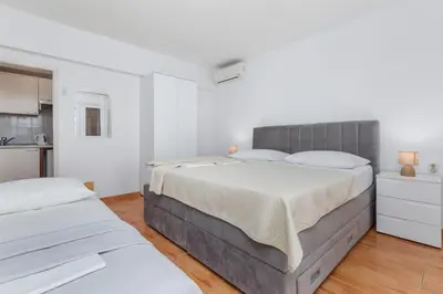 Krevet ili kreveti u jedinici u objektu Studio Brela 2752c