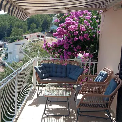 Balkon ili terasa u objektu Apartments by the sea Basina, Hvar - 4620