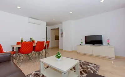 TV i/ili zabavni centar u objektu Luxury Aparthotel