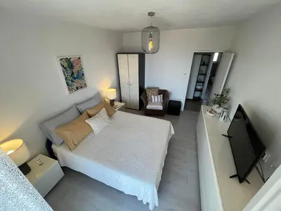 Krevet ili kreveti u jedinici u objektu Apartments Kale Center