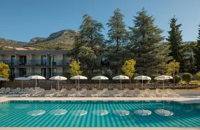 Pogled na planine ili pogled na planine iz hotela