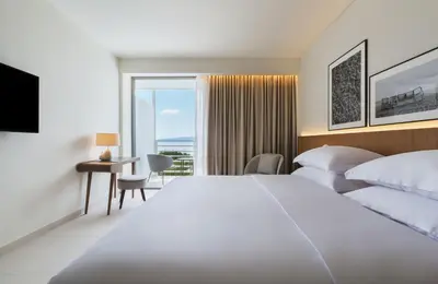 Krevet ili kreveti u jedinici u objektu Bluesun Hotel Maestral