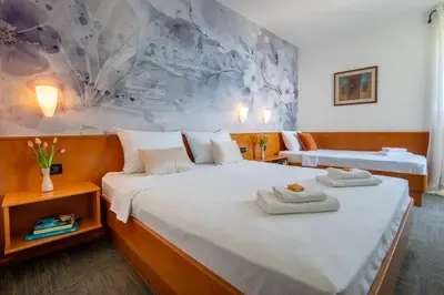 Krevet ili kreveti u jedinici u objektu Hotel Kastil