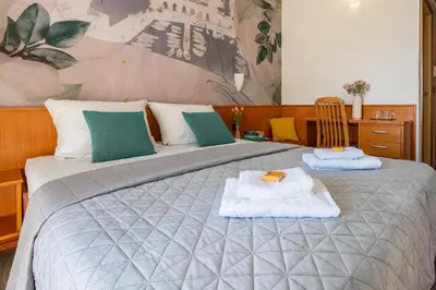 Krevet ili kreveti u jedinici u objektu Hotel Kastil