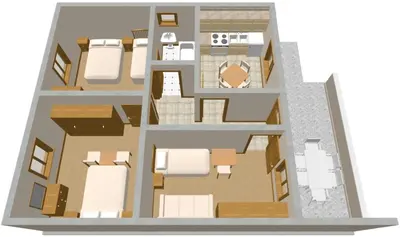 Tlocrt objekta Apartments by the sea Povlja, Brac - 710