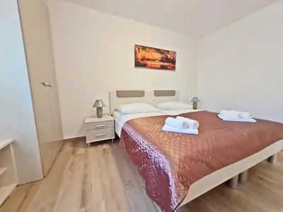 Krevet ili kreveti u jedinici u objektu AB Villa Podstrana