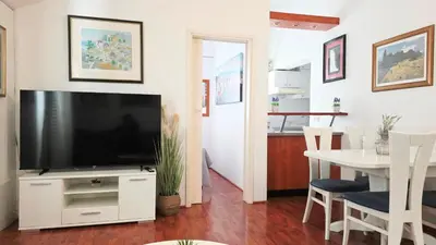 TV i/ili zabavni centar u objektu Apartman Beus-five min form the beach