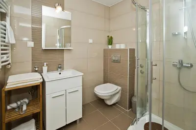 Kupaonica u objektu Guesthouse Aurora
