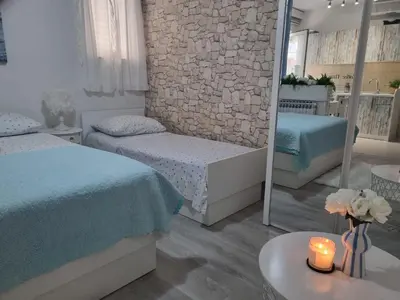 Krevet ili kreveti u jedinici u objektu Nina