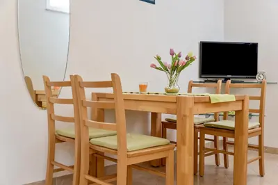 TV i/ili zabavni centar u objektu Beach Resort Apartments Bucina