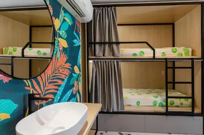 Krevet ili kreveti u jedinici u objektu Hostel Villa Skansi
